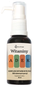 ADEK Kompleks witamin w płynie 30 ml Biolive Drops