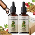 ZESTAW Ashwagandha (2x50ml) ekstrakt mikrocząsteczkowy adaptogeny Biolive Drops 