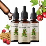 Zestaw „Ashwagandha Trio” – równowaga, odporność na stres i regeneracja | 3×50 ml Biolive Drops