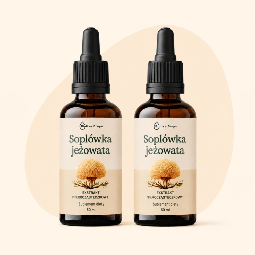 Zestaw „Soplówka Duo” – pamięć, koncentracja i sprawność umysłowa | 2×50 ml Biolive Drops